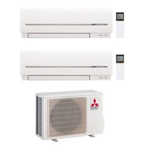 Aire acondicionado Multisplit 2x1  Inverter Mitsubishi Electric MXZ-2HA40VF + MSZ-HR25VFK + MSZ-HR25VFK